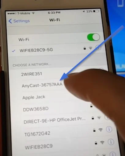 anycast connect wifi 1921681491