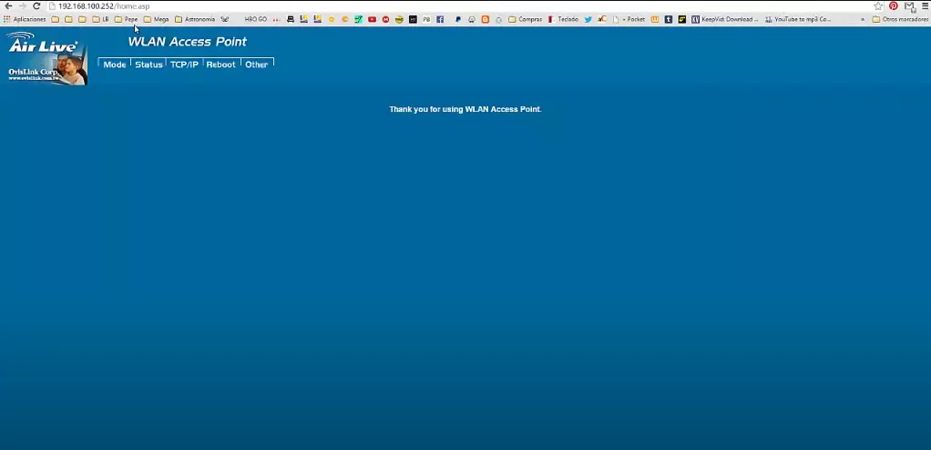 Iniciar sesión Router Airlive 1 Airlive1 1