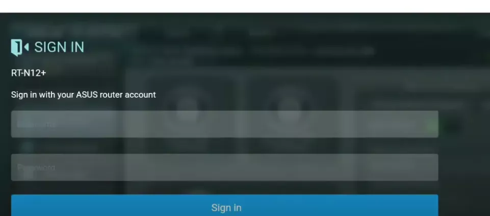 Iniciar sesión Router Asus 1 Asus1 1