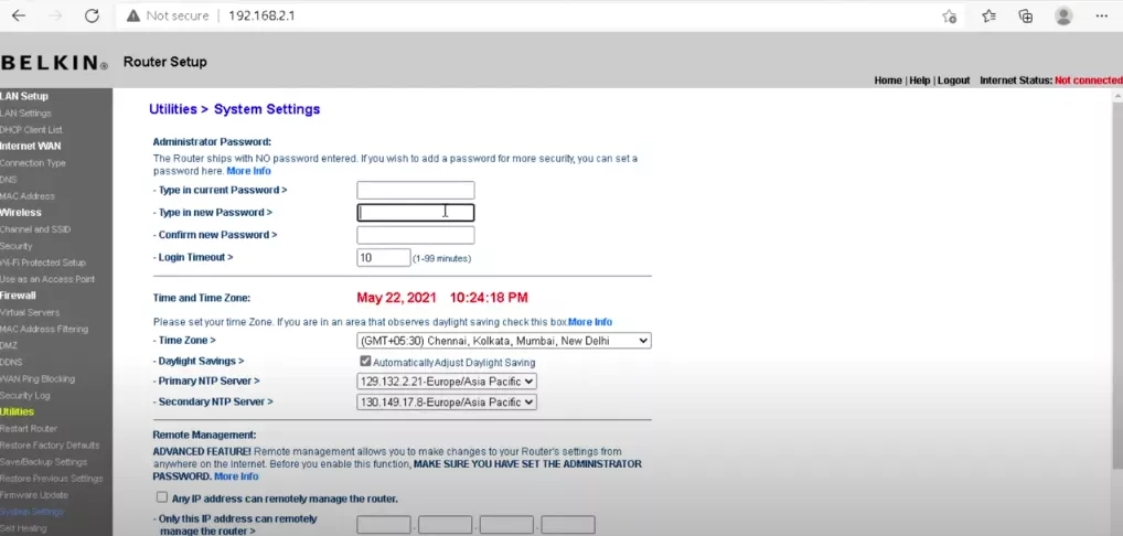 Iniciar sesión Router Belkin 2 Belkin2 2