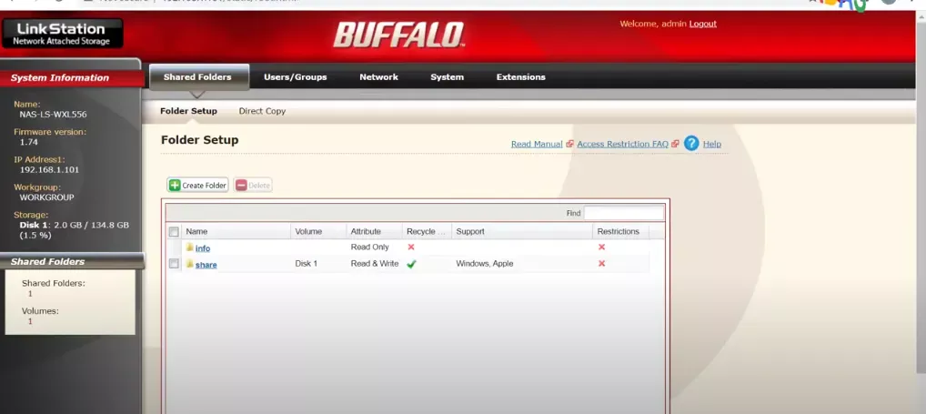 Iniciar sesión Router Buffalo 1 Buffalo1 1